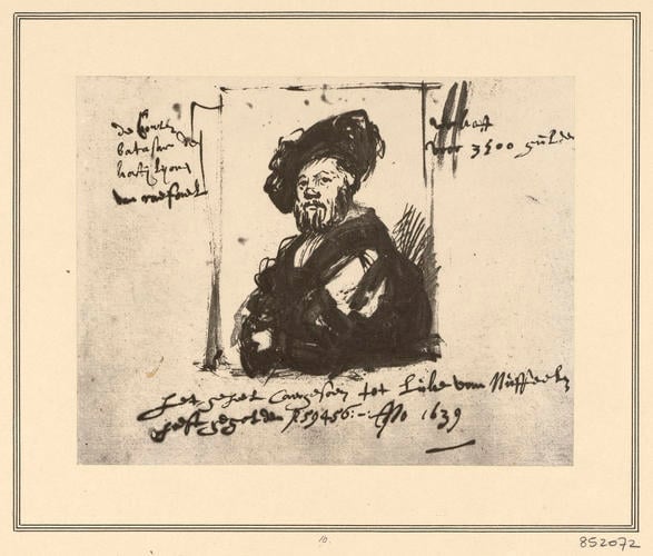 Portrait of Baldassare Castiglione, after Raphael, with notes Portrait of Baldassare Castiglione, after Raphael, with notes