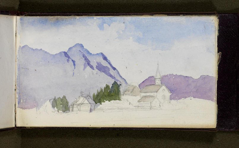 Master: Queen Victoria's Sketch Book 1885-1888
Item: Village in the mountains