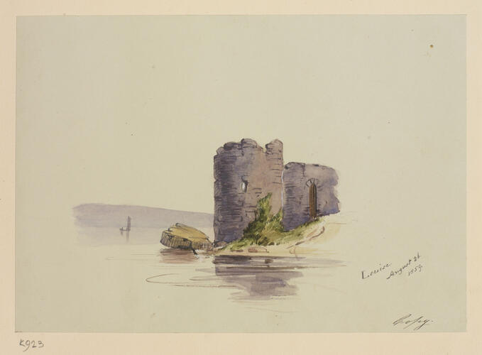 View of a ruined tower