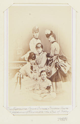 The Tsesarevna, The Queen of Denmark, Princess Thyra, Prince Valdemar of Denmark, and the Princess of Wales The Tsesarevna, The Queen of Denmark, Princess Thyra, Prince Valdemar of Denmark, and the Princess of Wales