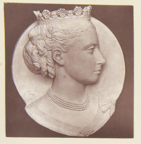 Medallion portrait of HRH Princess Alice of Hesse: Albert Memorial Chapel, Windsor