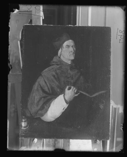 A glass plate negative of a painting of Prince Henry of Battenberg A glass plate negative of a painting of Prince Henry of Battenberg