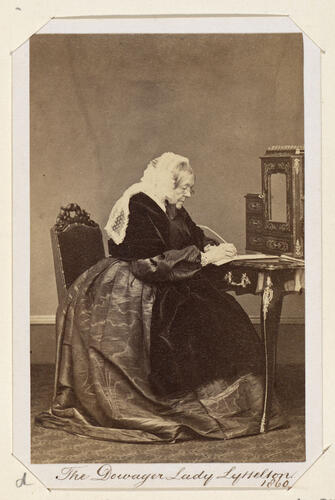 The Dowager Lady Lyttleton. 1860. [Royal Household Portraits. Volume 55. ]