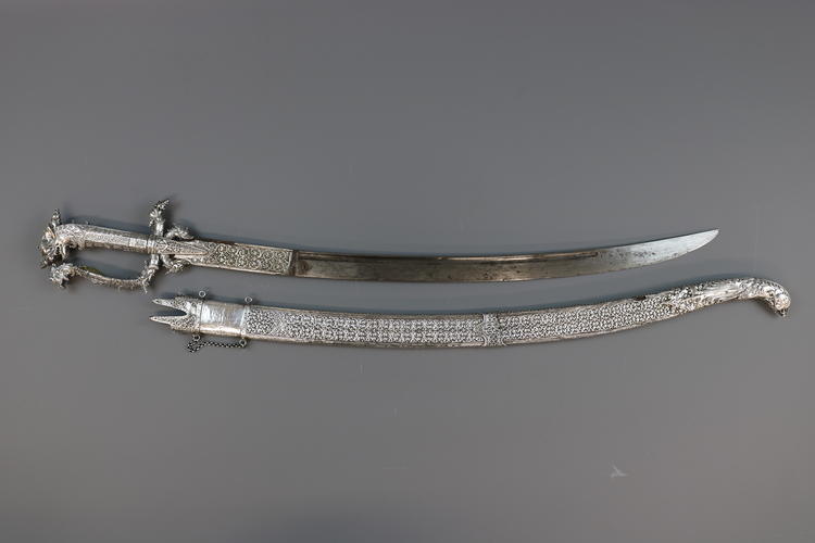 Sword (kasthāné) and scabbard Sword (kasthāné) and scabbard