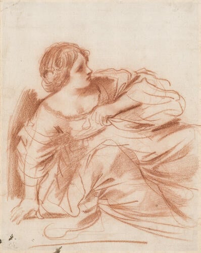A seated figure of Aurora