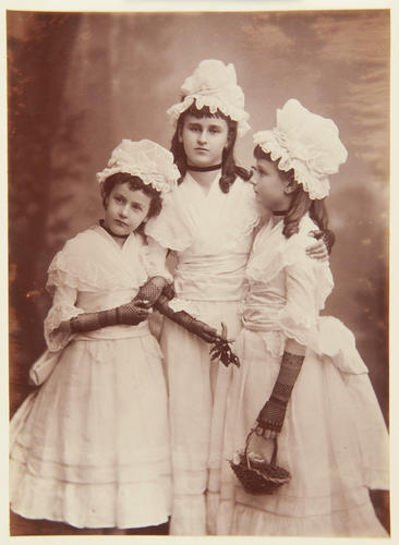 Eleanor Lucy, Susan Evelyn and Victoria Alexandrina, daughters of Sir Michael and Lady Lucy Hicks Beach