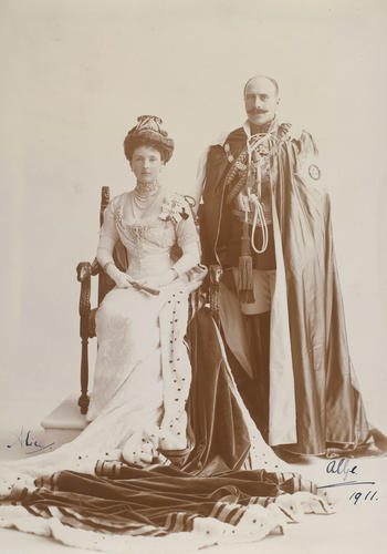 Prince Alexander of Teck, later Alexander Cambridge, Earl of Athlone (1874-1957) and Princess Alice of Teck, later Princess Alice, Countess of Athlone (1883-1981)