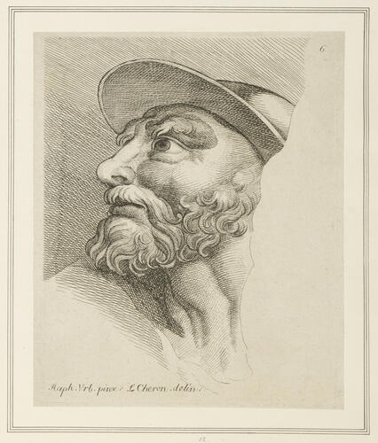 Head of a soldier wearing a helmet [from 'The Battle of Constantine at the Milvian Bridge']