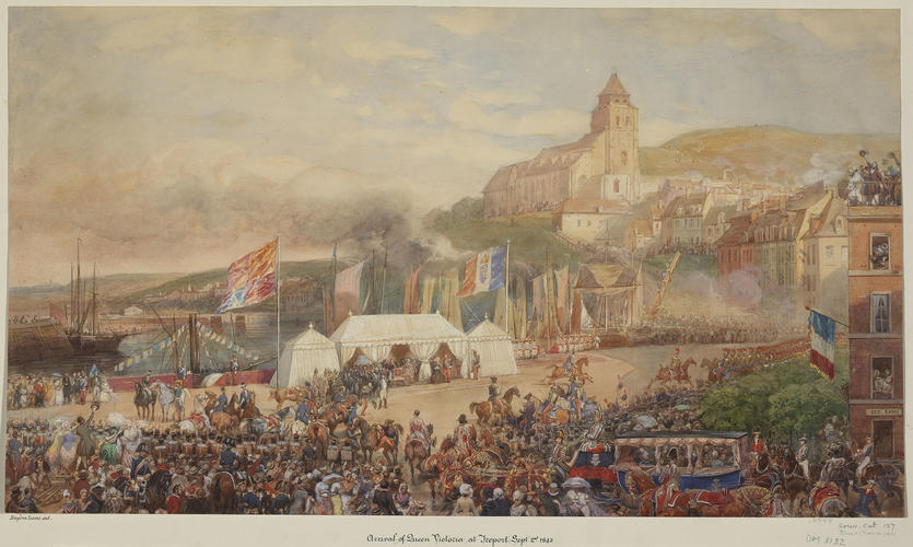 Royal visit to Louis-Philippe: arrival of Queen Victoria at Le Treport, 2 September 1843 Royal visit to Louis-Philippe: arrival of Queen Victoria at Le Treport, 2 September 1843