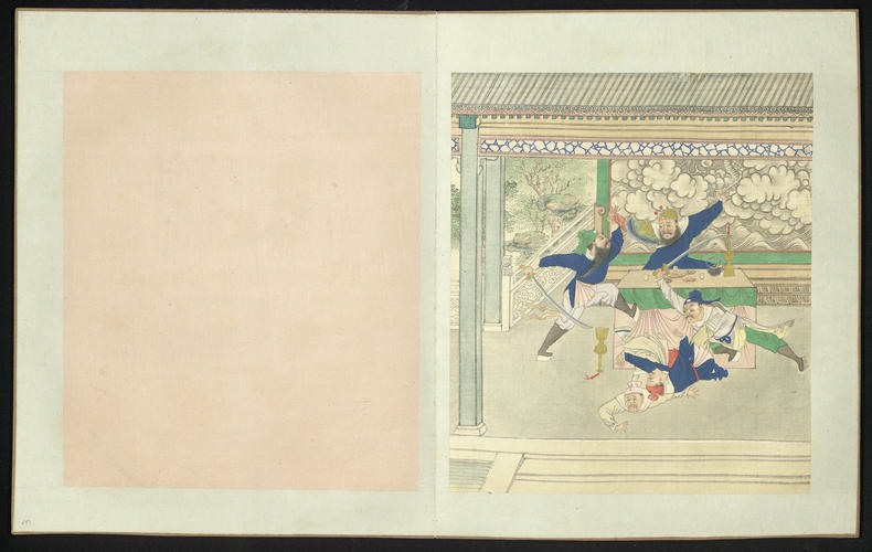 Master: Scenes from Taohua Shan 桃花扇 (the Peach-Blossom Fan), vol. 3
Item: Scene 26: ‘Betraying the General’