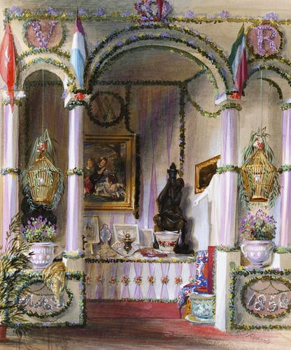 The Queen's Birthday Table at Osborne, 24 May 1856
