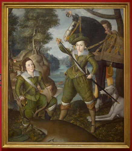 Henry, Prince of Wales (1594-1612) with Robert Devereux, third Earl of Essex (1591-1646) in the Hunting Field