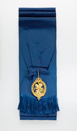 Emperor Alexander II of Russia's sash of the Order of the Garter