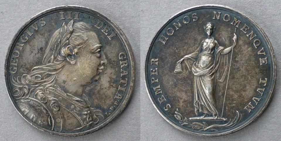 Medal commemorating an uncertain subect, possibly Peace with America Medal commemorating an uncertain subect, possibly Peace with America