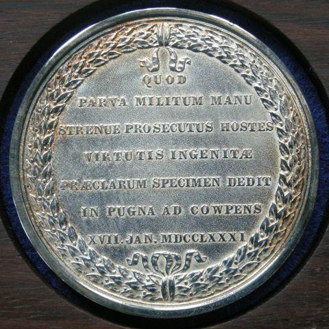 U. S. A. Medal commemorating the battle at Cowpends, 1781 U. S. A. Medal commemorating the battle at Cowpends, 1781