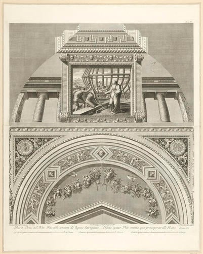 Master: Logge di Rafaele nel Vaticano
Item: An elevation of a quarter of the vault of the third bay of the Raphael Loggia