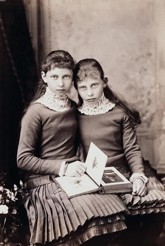 Princess Sophie and Princess Margaret of Prussia, 1882 [in Portraits of Royal Children Vol. 29 1882-1883]