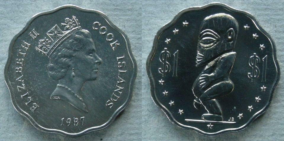 Cook Islands. Specimen one dollar