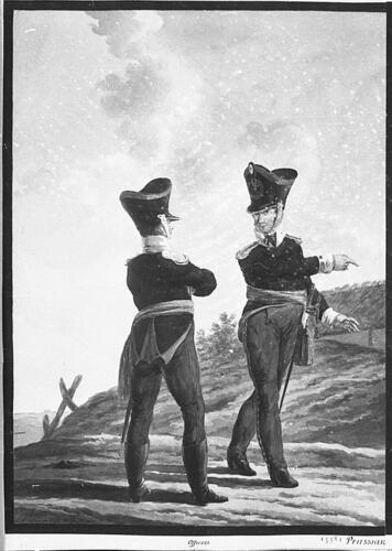 Prussian Army. 	Officers, Infantry