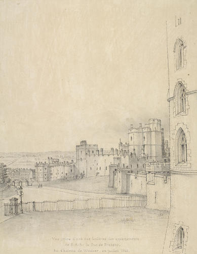 Windsor Castle: south front, looking west