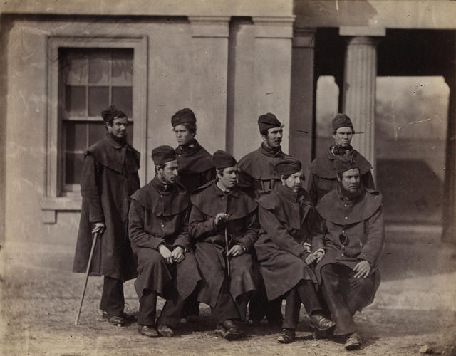 Men of the Scots Fusilier Guards wounded in the Crimea Men of the Scots Fusilier Guards wounded in the Crimea