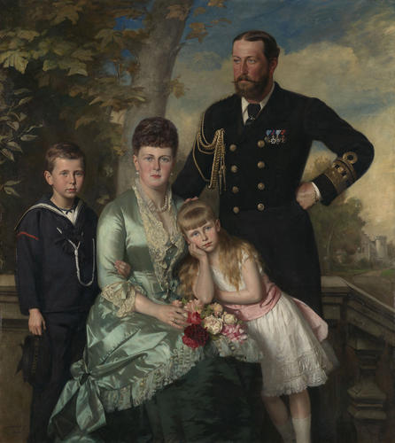 Alfred, Duke of Edinburgh, with his family