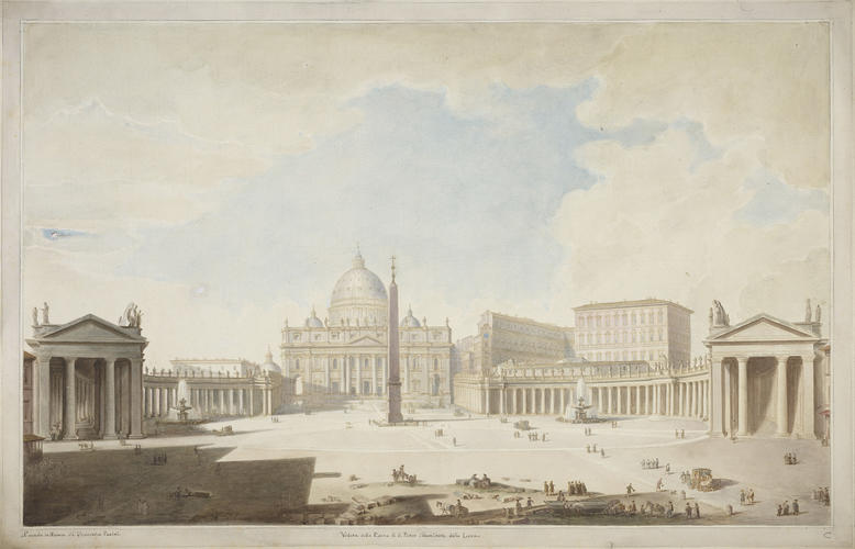 Master: Views of St Peter's Basilica
Item: Veduta della Piazza di S Pietro illuminata dalla Luna