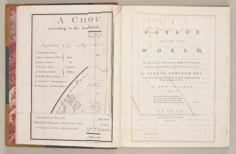 A Voyage round the World in His Britannic Majesty's sloop, Resolution, commanded by Capt. James Cook during the years 1772, 3, 4 and 5 ; v. 1 / by George Forster A Voyage round the World in His Britannic Majesty's sloop, Resolution, commanded by Capt. James Cook during the years 1772, 3, 4 and 5 ; v. 1 / by George Forster