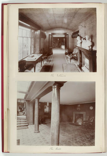 Interior view of the entrance to Cambridge Cottage, Kew, 1904
