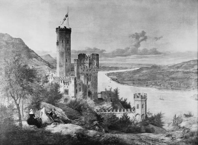 The Castle of Stolzenfels on the Rhine