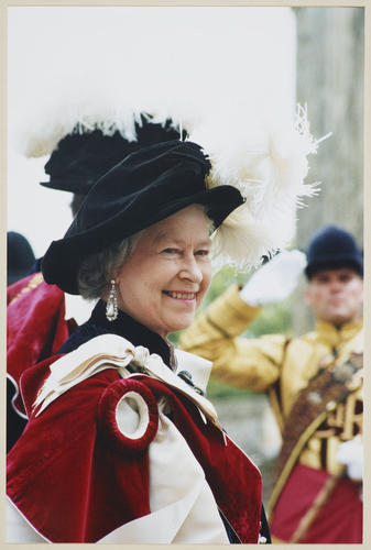 Her Majesty The Queen (b. 1926) on Garter Day, Windsor Castle