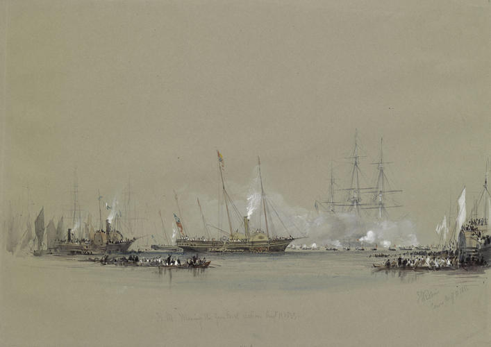Naval Review at Spithead: the gunboat action, 11 August 1853