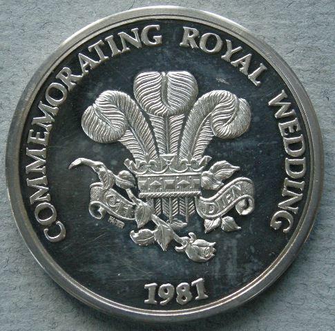 Australia. Medal commemorating the marriage of the Prince of Wales and Lady Diana Spencer