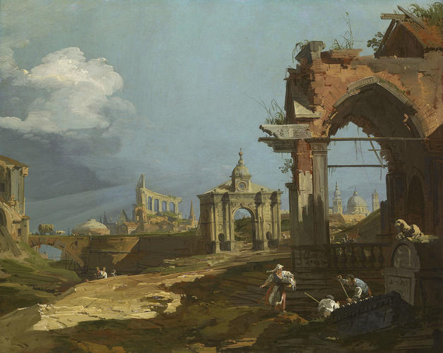 A Capriccio View with a Pointed Arch