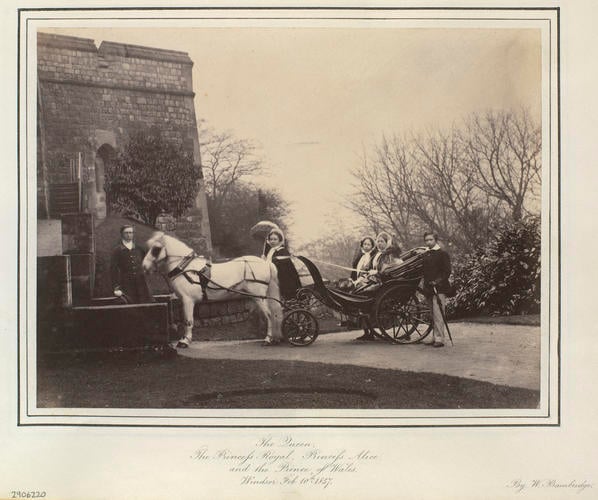 The Queen, The Princess Royal, Princess Alice and the Prince of Wales, Windsor, Feb 10th 1857'