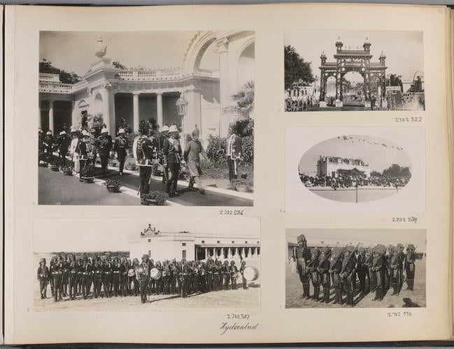 Guests arriving for a banquet, Hyderabad [Edward, Prince of Wales. Royal Tour in India, 1921-1922]