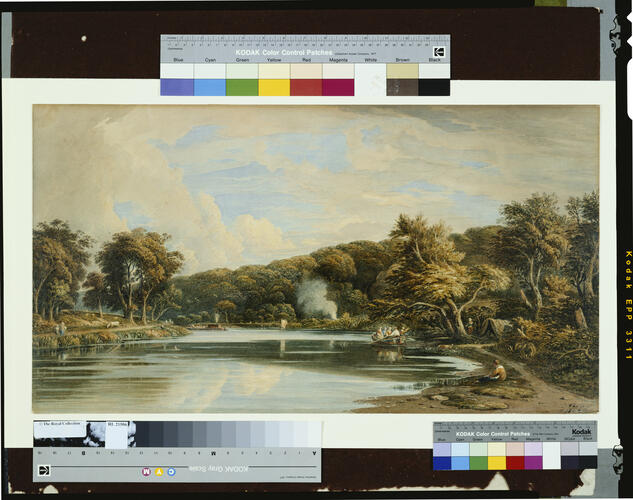 View on the Croydon Canal, 'previous to making the railroad'