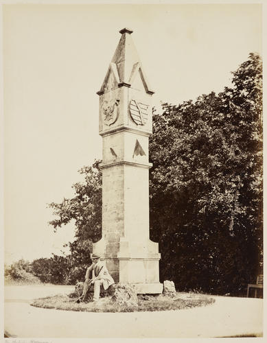 'Der Obelisk (Rosenau)'; The Obelisk at Rosenau Palace