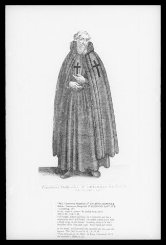 Canonicus Hospitalis St Johannis Baptistae