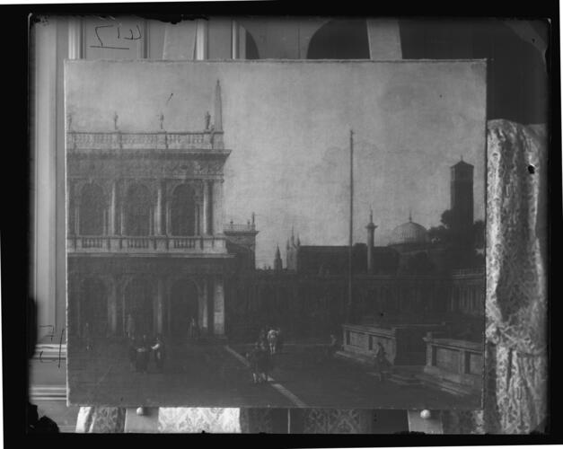 A glass plate negative of a painting of Prince Henry of Battenberg A glass plate negative of a painting of Prince Henry of Battenberg