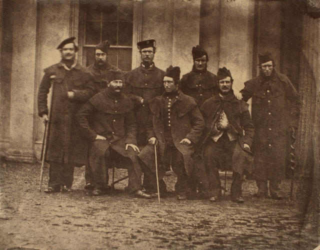 Wounded Grenadier Guards who served in the Crimean War