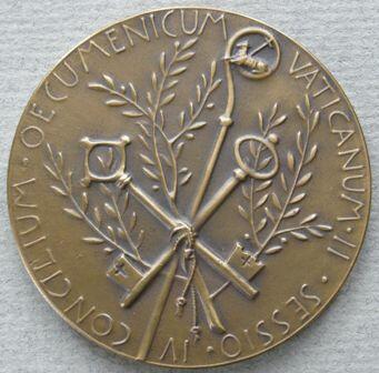 Vatican City. Medal commemorating the Ecumenical Council Vatican City. Medal commemorating the Ecumenical Council