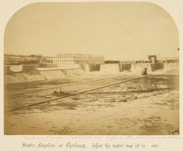 Bassin Napoleon at Cherbourg, before the water was let in