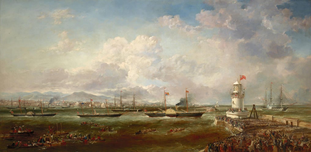 Queen Victoria's Departure from Kingstown, Ireland, 10 August 1849