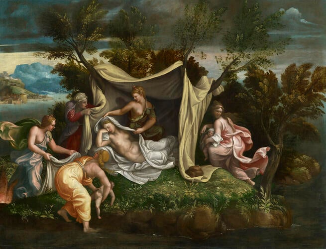 The Birth of Diana and Apollo