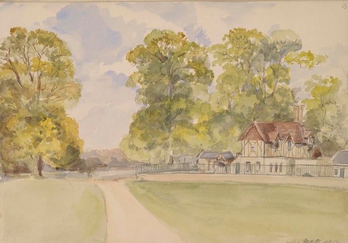 Item: View of the Dairy in Windsor Home Park