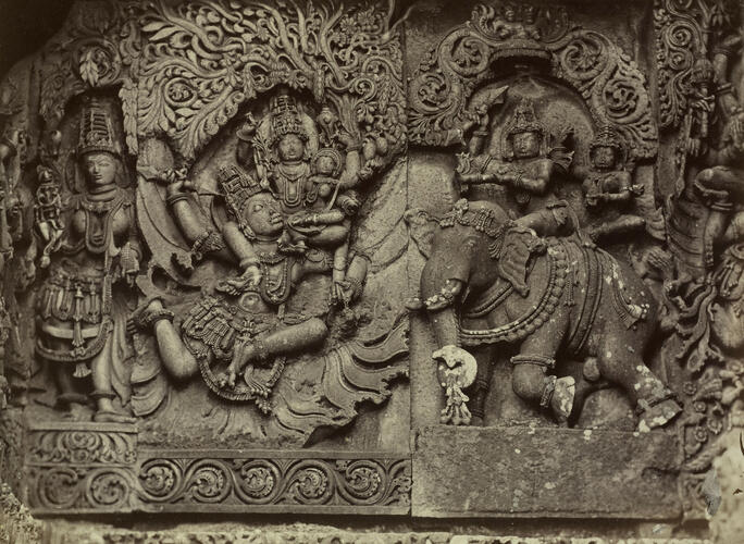 Sculptures from the West Front of the Temple at Hullabeed Sculptures from the West Front of the Temple at Hullabeed