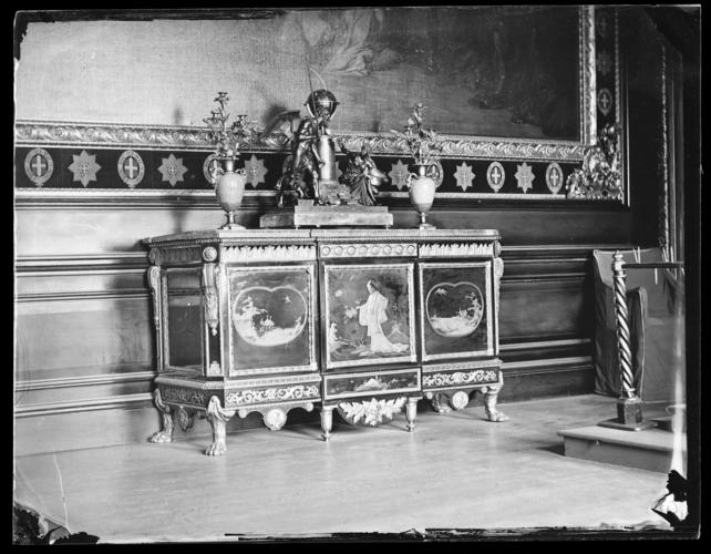Glass plate negative of a cabinet Glass plate negative of a cabinet