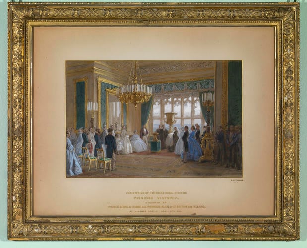 The Christening of Princess Victoria of Hesse, at Windsor Castle, 27 April 1863