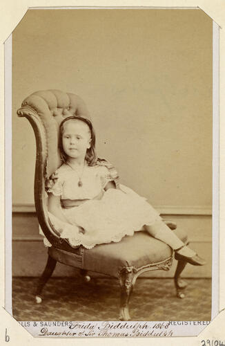 Frida Biddulph, daughter of Sir Thomas Biddulph. 1868. [Royal Household Portraits. Volume 55. ]